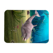 微笑むイルカ マグネット (横)