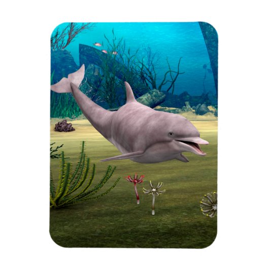 微笑むイルカ マグネット (縦)