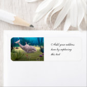 微笑むイルカ ラベル (インサイチュ)