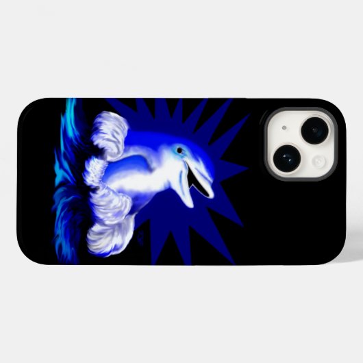 微笑むイルカ Case-Mate iPhoneケース (裏面 (横))