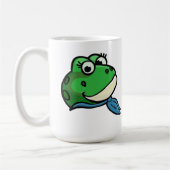 微笑むカエル コーヒーマグカップ (左)