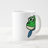 微笑むカエル ジャンボコーヒーマグカップ (正面右)