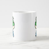 微笑むカエル ジャンボコーヒーマグカップ (正面)