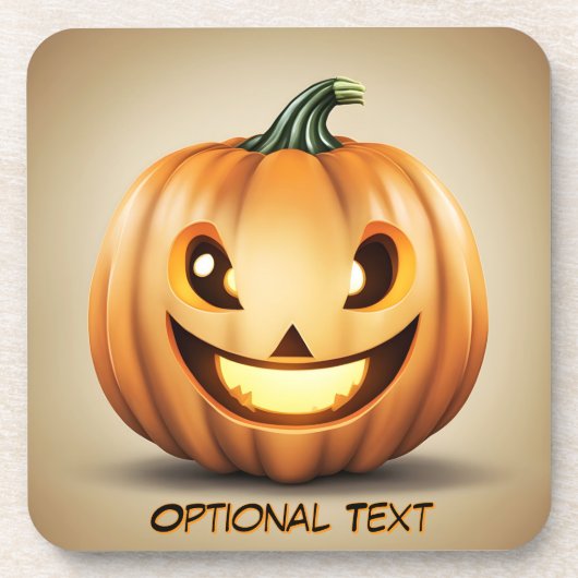微笑むカボチャ コースター (正面)