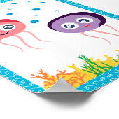 微笑むクラゲ ポスター (角)