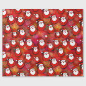 微笑むサンタ ラッピングペーパー (フラット)