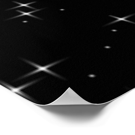 微笑む唇の上に浮かぶ米国国旗のポスター ポスター (角)