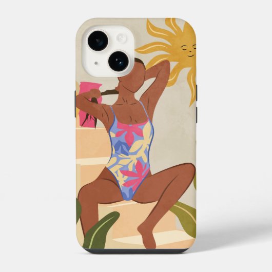 微笑む太陽の下で iPhoneケース (裏面)