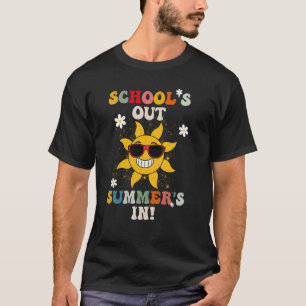 微笑む太陽の学校は終わり、夏が到来 Las Tシャツ
