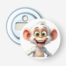 微笑む白いアフリカのサル 栓抜き