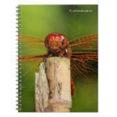 微笑む赤いトンボ ノートブック (正面)