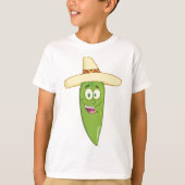 微笑む青唐辛子 Tシャツ (正面)
