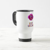 微笑を保って下さい トラベルマグ (正面左)