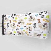 微笑犬のゴールデン・リトリーバー ゴルフヘッドカバー (正面)