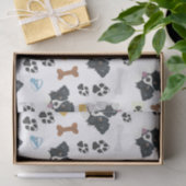 微笑犬のボーダーコリー 薄葉紙 (ギフト)