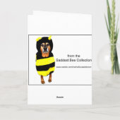 微笑犬の挨拶状(中ブランク) カード (裏面)