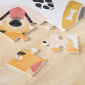 微笑犬の柴犬 ジグソーパズル (側面)