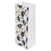 微笑犬黒いラブラドル ワインギフトバッグ (裏面アングル)