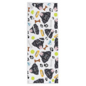 微笑犬黒いラブラドル ワインギフトバッグ (裏面)