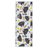 微笑犬黒いラブラドル ワインギフトバッグ (正面)