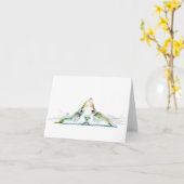 微笑犬-メッセージカード- 5.6" x 4" カード (黄色い花)