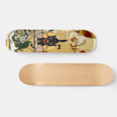 微笑猫のハロウィンのスケートボードのデッキ スケートボード (横)