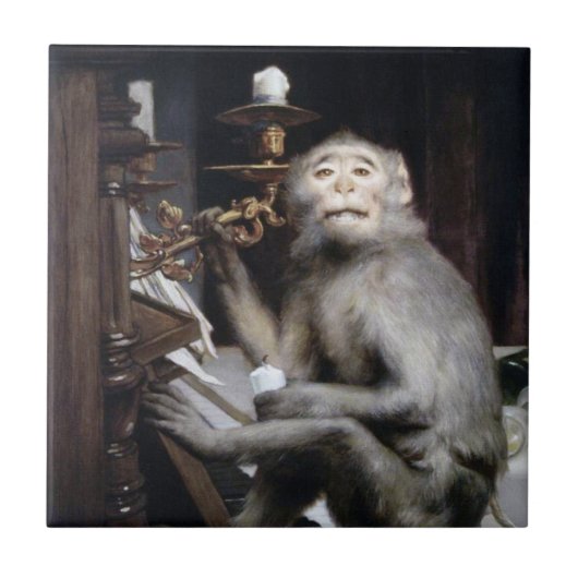 微笑猿 タイル (正面)