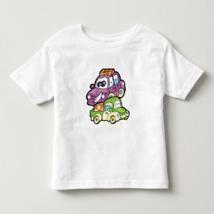 微笑車およびトラック トドラーTシャツ