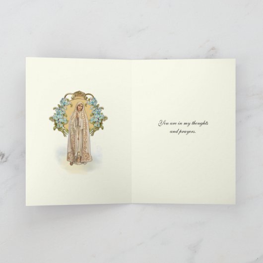 微粒ハートヴァージンメアリフローラクロス カード (内部)