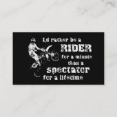 微細な土のバイクの名刺のためのライダー 名刺 (裏面)