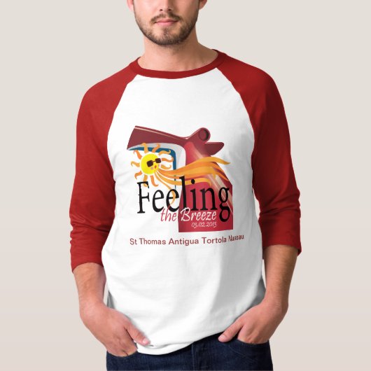 微風のグループのTシャツのデザイン Tシャツ (正面)