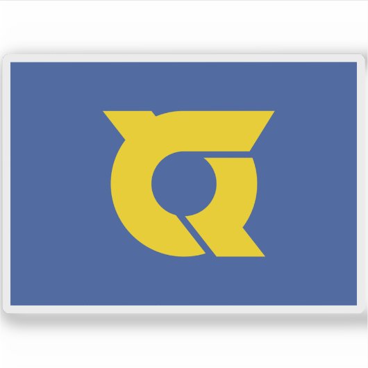 徳島県国旗 シール (正面)