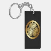 徳川家紋、Tokugawa KAMONの日本のな家紋 キーホルダー (正面左)