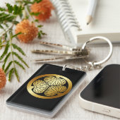 徳川家紋、Tokugawa KAMONの日本のな家紋 キーホルダー (正面右)