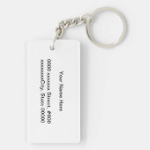 徳川家紋、Tokugawa KAMONの日本のな家紋 キーホルダー (裏面)