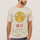 徳川氏紋章（家紋）Tシャツ Tシャツ (正面)