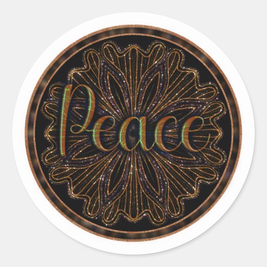 徳平和マンダラ ラウンドシール (正面)