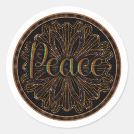 徳平和マンダラ ラウンドシール