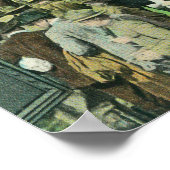 徴兵された兵士の職務報告の見解 ポスター (角)