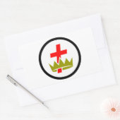 徴兵 長方形シール (封筒)