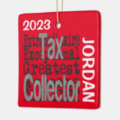 徴税人の非常事犯カスタム セラミックオーナメント (左)