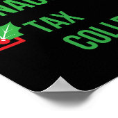 徴税人パジャマおもしろいクリスマスプレゼント ポスター (角)