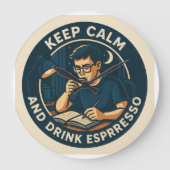 徹夜 ラージ壁時計 (正面)