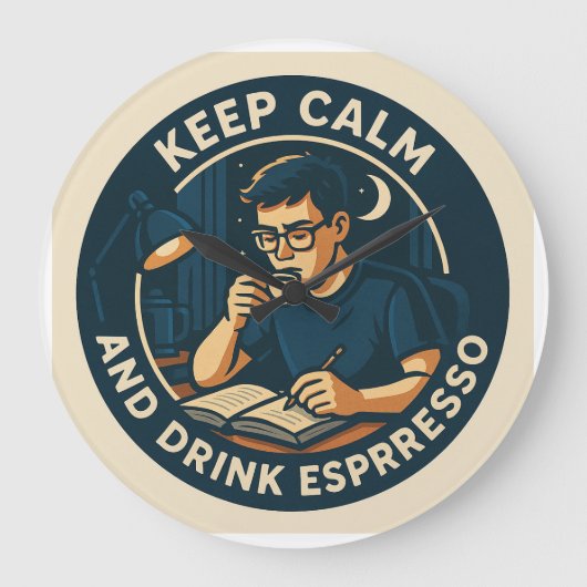 徹夜 ラージ壁時計 (正面)