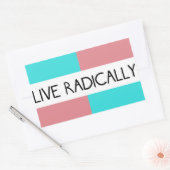 徹底的なステッカーを生きる 長方形シール (封筒)