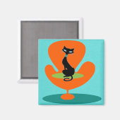 徹底的なモダン子猫磁石 マグネット (正面/裏面)