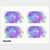 徹底的に調整された抽象芸術 長方形シール (シート)