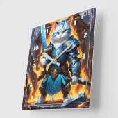 徹甲徹甲騎士 スクエア壁時計 (傾斜)