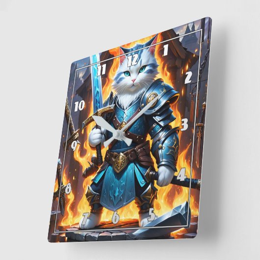 徹甲徹甲騎士 スクエア壁時計 (傾斜)