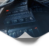 徹甲黒の壮士伝統的士 ポスター (角)